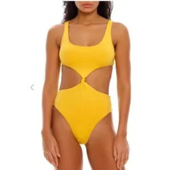 Agua Bendita Other - Agua Bendita Swimsuit XL NWT Kasie Yellow Bathing Suit $290
